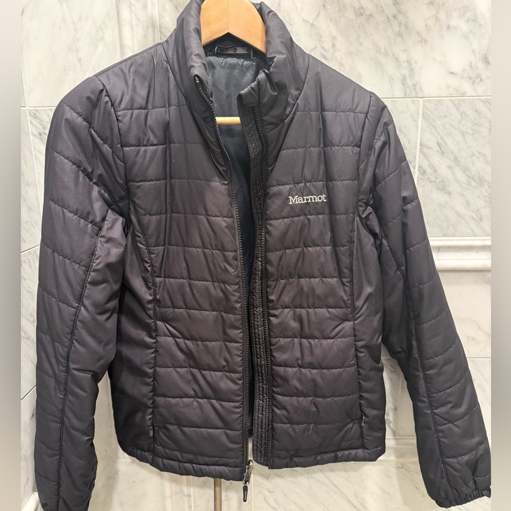 Marmot Womens Black Puffer Down Jacket Sz S